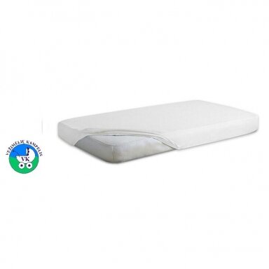 Paklodė JERSEY neperšlampama su guma 40/90, White Paklodė JERSEY neperšlampama su guma 40/90, White