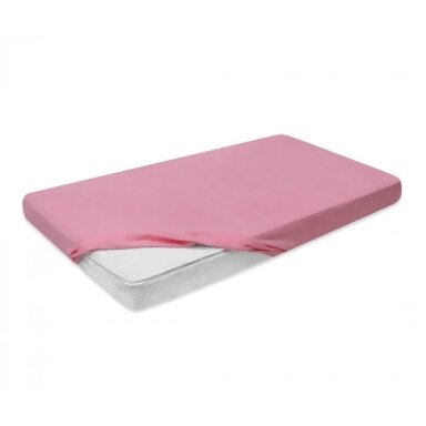 Paklodė Jersey neperšlampama su guma, 70 Pink