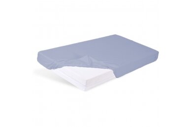 Jersey fitted sheet with elastic band Grey-80