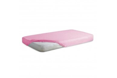 Waterproof & breathable fitted sheet Frotte 70-Pink