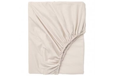 Jersey fitted sheet with elastic band 60 Ecru 1