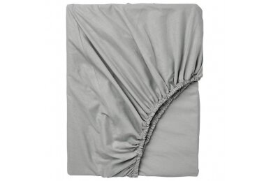 Jersey fitted sheet with elastic band 60 Grey 1