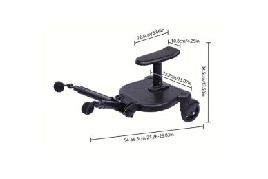 Stroller board with seat ALLY XL 3