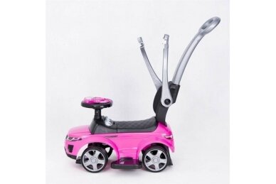 Ride-On Car with Push Bar 614R Pink 3