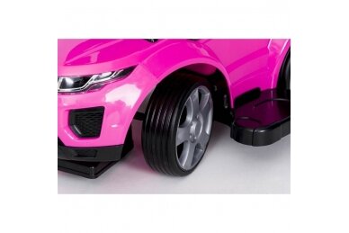 Ride-On Car with Push Bar 614R Pink 8