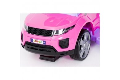 Ride-On Car with Push Bar 614R Pink 7