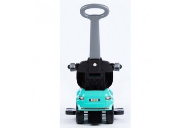 Ride-On Car with Push Bar 614R Turquoise 12