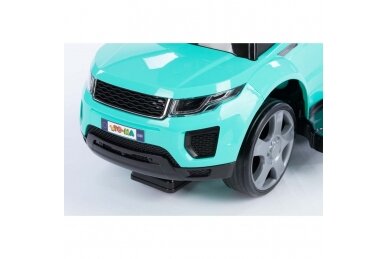 Ride-On Car with Push Bar 614R Turquoise 1
