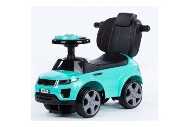 Ride-On Car with Push Bar 614R Turquoise 8