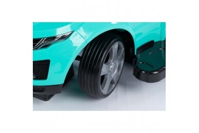 Ride-On Car with Push Bar 614R Turquoise 2