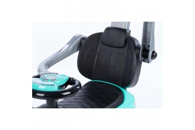 Ride-On Car with Push Bar 614R Turquoise 4