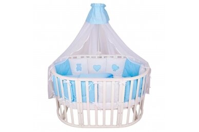Bedding 7 pieces Amarobaby KROCHA Blue Bedding 7 pieces Amarobaby KROCHA Blue