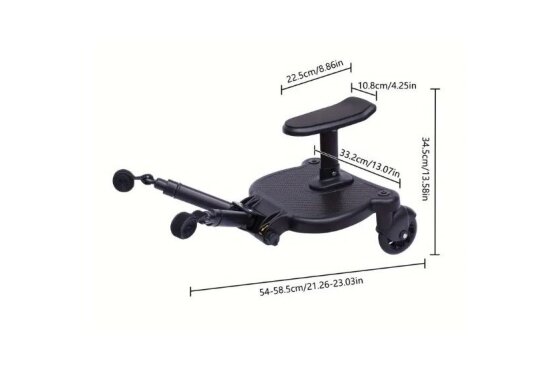 Stroller board with seat ALLY XL 3