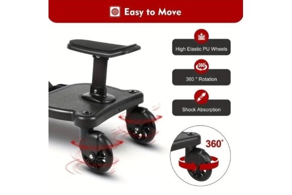 Stroller board with seat ALLY XL 1 Stroller board with seat ALLY XL 1