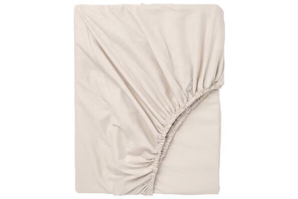 Jersey fitted sheet with elastic band 60 Ecru 1 Jersey fitted sheet with elastic band 60 Ecru 1