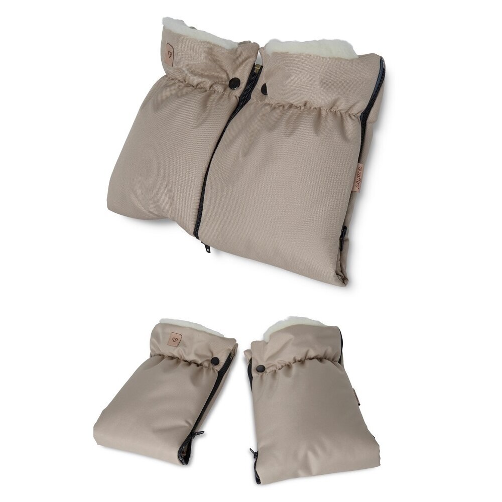 Pirštinės-mova vežimėliui ar rogėms Womar Zaffiro NORDICO Beige