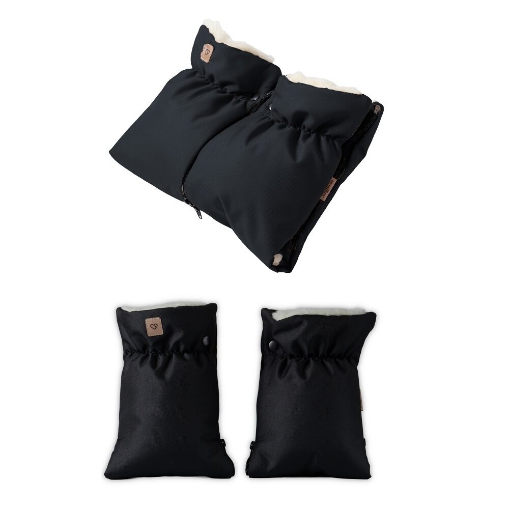 Pirštinės-mova vežimėliui ar rogėms Womar Zaffiro NORDICO Black Pirštinės-mova vežimėliui ar rogėms Womar Zaffiro NORDICO Black