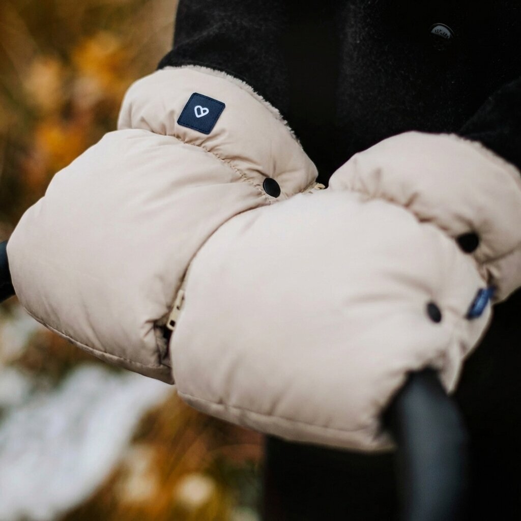 Pirštinės-mova vežimėliui ar rogėms Womar Zaffiro NORDICO Beige 3