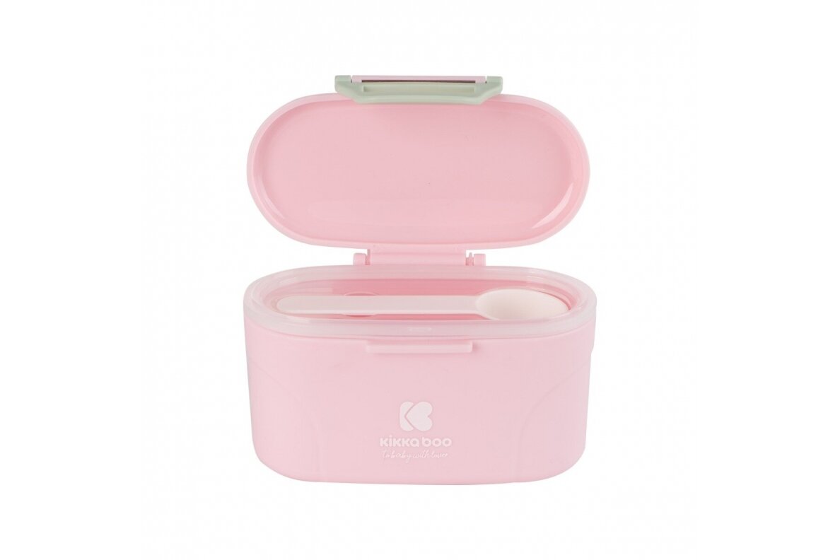 Milk powder dispenser with scoop 130g Pink 1 Milk powder dispenser with scoop 130g Pink 1
