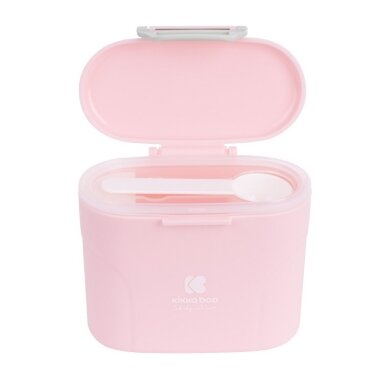 Pieno miltelių indas su dozavimo šaukšteliu, 160g, Pink