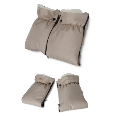 Муфта-перчатки на коляску Womar Zaffiro NORDICO Beige Муфта-перчатки на коляску Womar Zaffiro NORDICO Beige