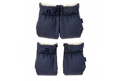 Gloves-Muff for Stroller Womar iGROW Navy Gloves-Muff for Stroller Womar iGROW Navy