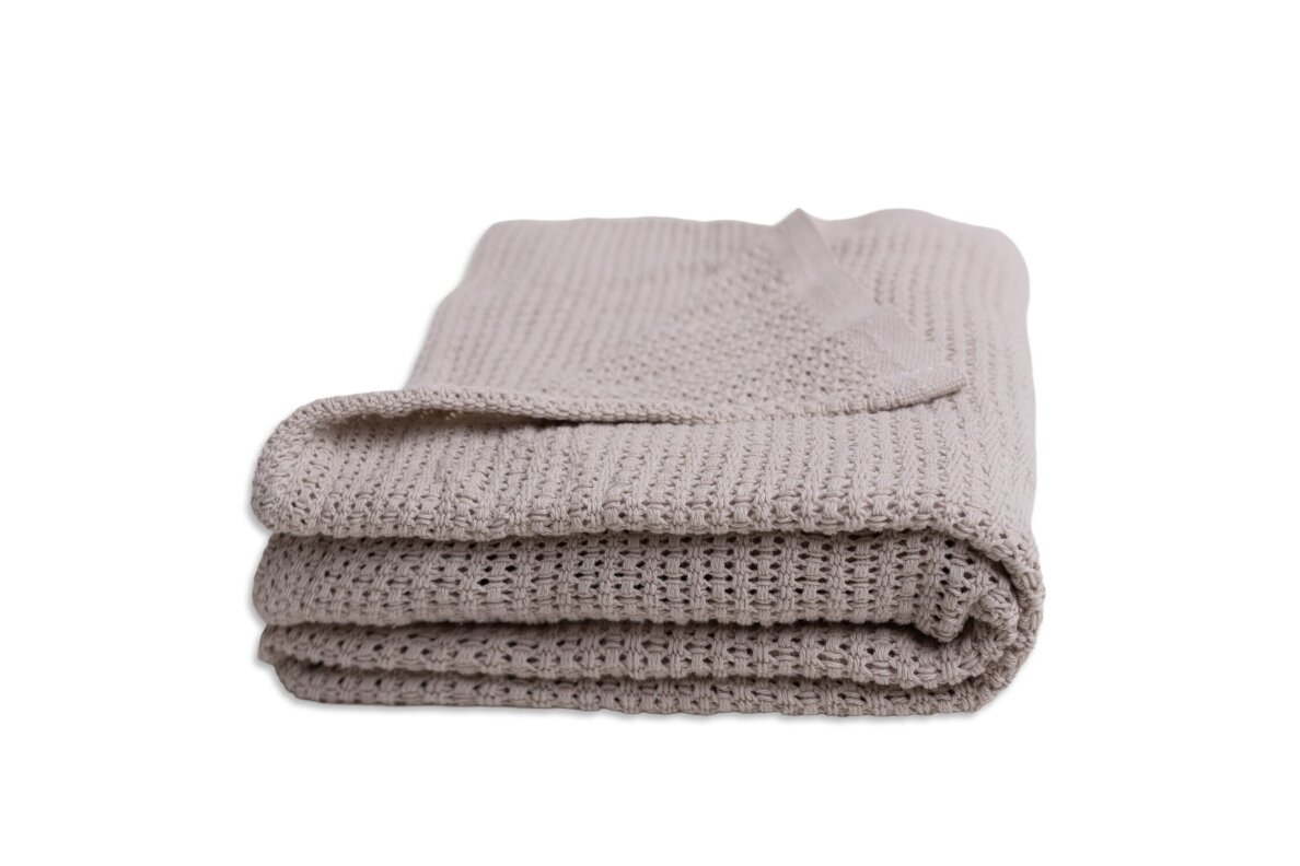 Cotton Blanket BabyMatex LILY, 75x100 cm Ecru 1 Cotton Blanket BabyMatex LILY, 75x100 cm Ecru 1