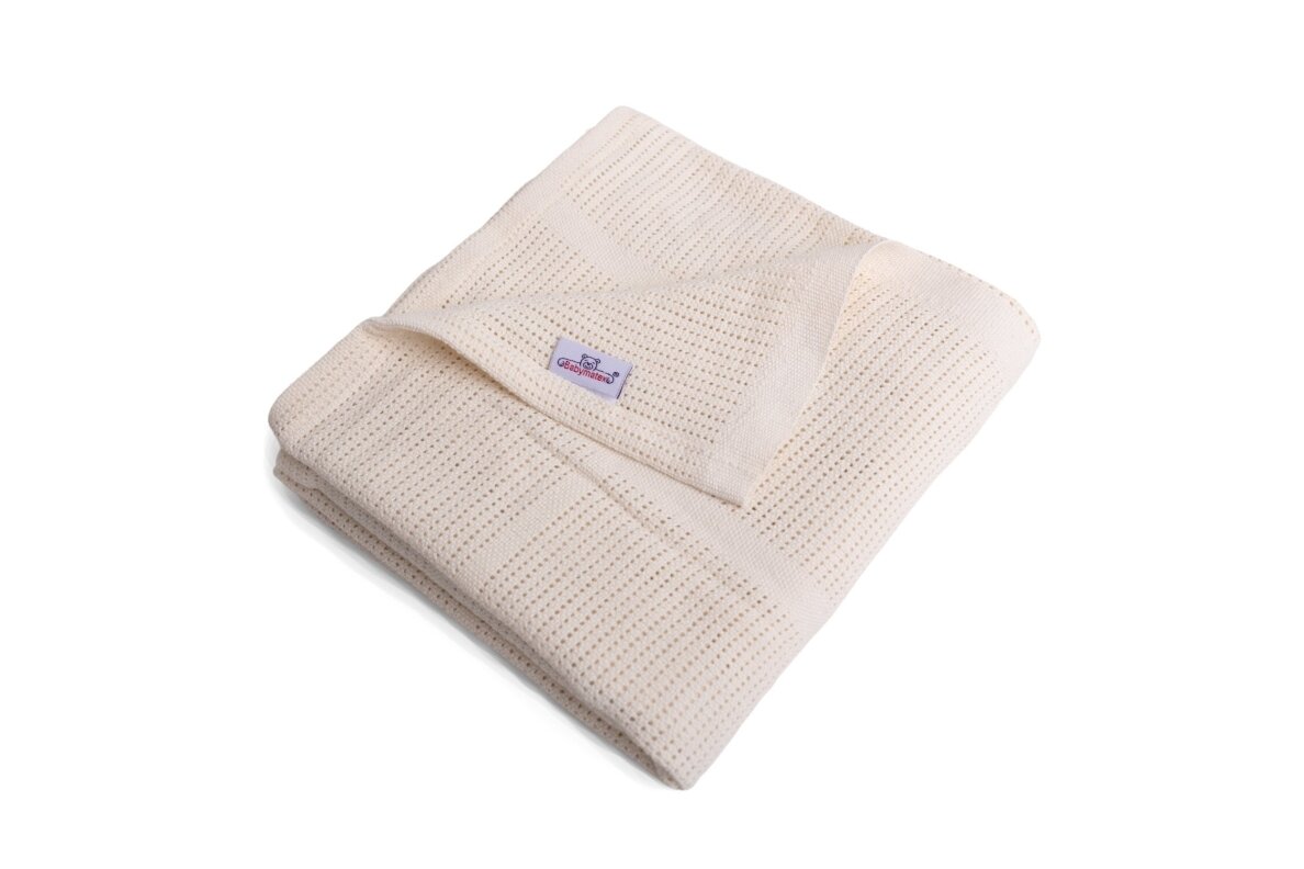 Cotton Blanket BabyMatex SISI, 75x100 cm Ecru 3