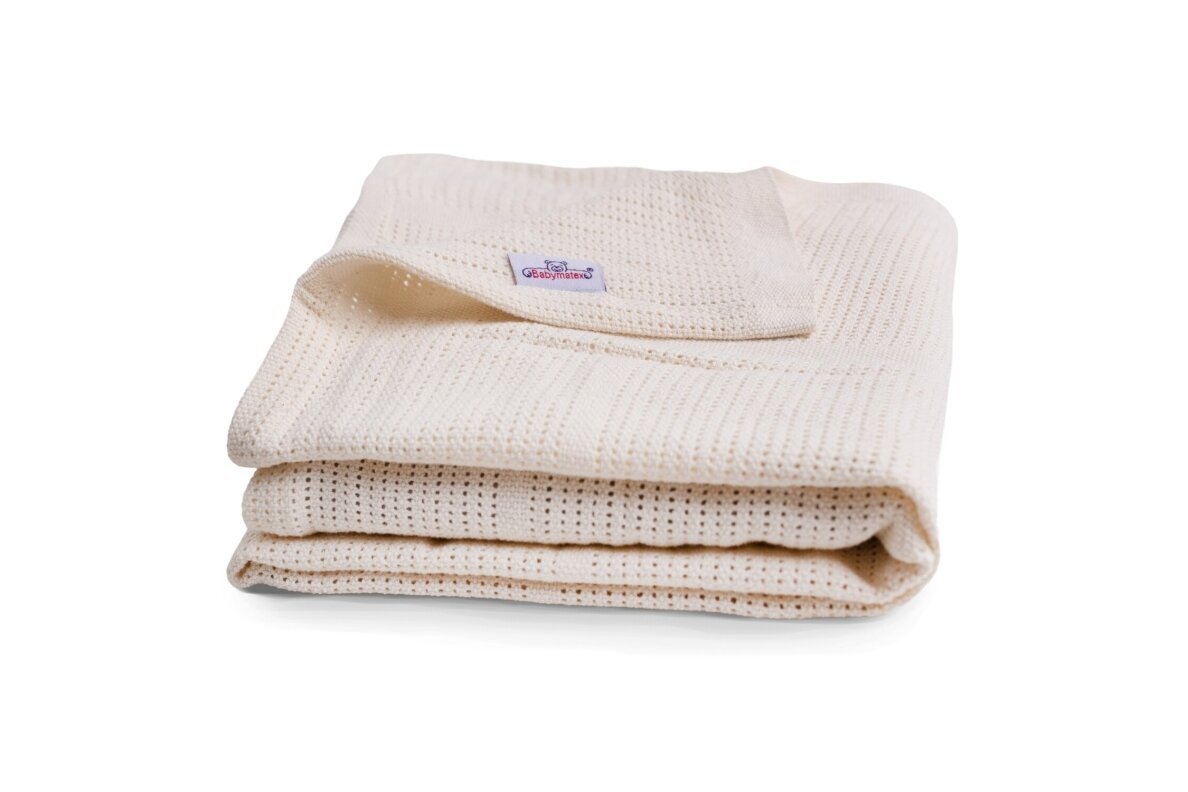 Cotton Blanket BabyMatex SISI, 75x100 cm Ecru 1 Cotton Blanket BabyMatex SISI, 75x100 cm Ecru 1