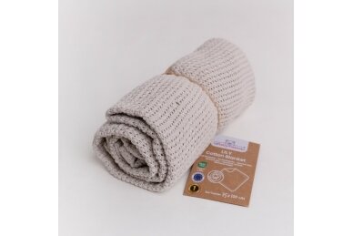 Cotton Blanket BabyMatex LILY, 75x100 cm Ecru Cotton Blanket BabyMatex LILY, 75x100 cm Ecru