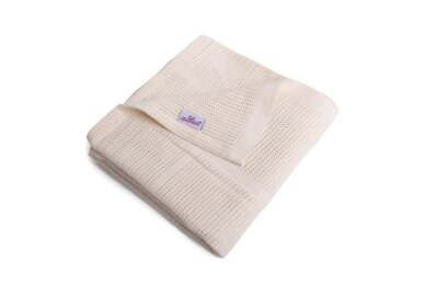 Cotton Blanket BabyMatex SISI, 75x100 cm Ecru 3