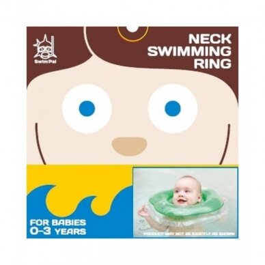 Plaukimo ratas kūdikiams ant kaklo SWIMMING RING 0-36 kg 1