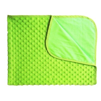 Двусторонний плед DuetBaby MINKY+CORAL 80x90 см,Green Двусторонний плед DuetBaby MINKY+CORAL 80x90 см,Green