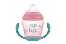 Non-spill Cup Soft Silicon Spout Canpol SEA LIFE 56/501 Pink