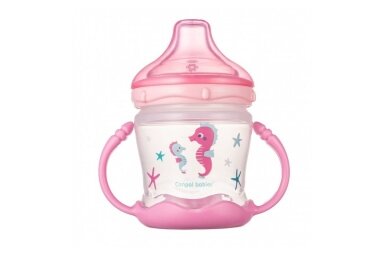 Non-spill Cup Silicon Spout Canpol LOVE&SEA 57/300 Pink Non-spill Cup Silicon Spout Canpol LOVE&SEA 57/300 Pink