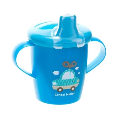 Чашка-непроливайка c ручками Canpol TOYS 31/200 Blue Чашка-непроливайка c ручками Canpol TOYS 31/200 Blue