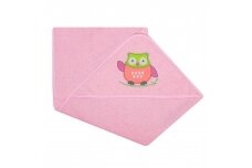 Towel for baby OWL Pink