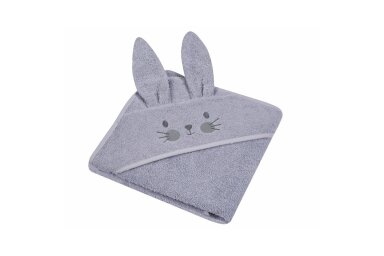Towel for baby Duet RABBIT Grey