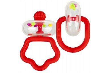GiliGums RATTLING Set Silicone Teethers with Rattles