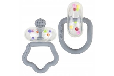 GiliGums RATTLING Set Silicone Teethers with Rattles
