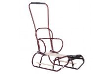 Metal sled with footrests ATIX Red