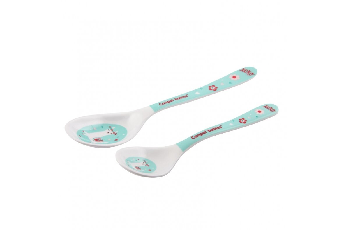 Melamine Spoons Set 2 pcs EXOTIC ANIMALS Canpol 4/530 Turquoise 1 Melamine Spoons Set 2 pcs EXOTIC ANIMALS Canpol 4/530 Turquoise 1