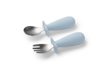 Stainless steel spoon and fork BabyOno 1665/01