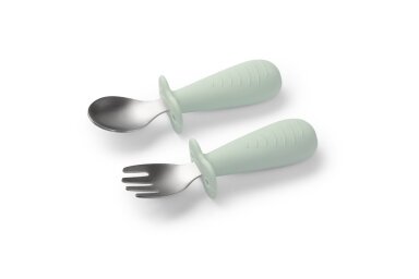 Stainless steel spoon and fork BabyOno 1665/04