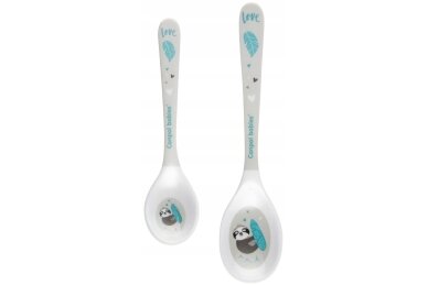 Melamine Spoons Set 2 pcs EXOTIC ANIMALS Canpol 4/530 Grey Melamine Spoons Set 2 pcs EXOTIC ANIMALS Canpol 4/530 Grey