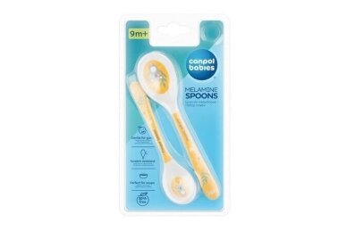 Melamine Spoons Set 2 pcs EXOTIC ANIMALS Canpol 4/530 Yellow 1 Melamine Spoons Set 2 pcs EXOTIC ANIMALS Canpol 4/530 Yellow 1
