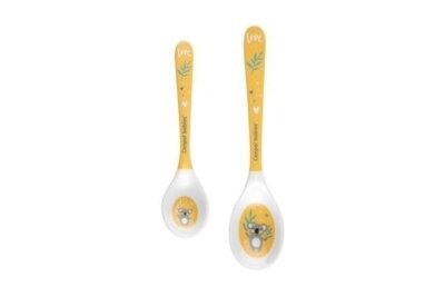 Melamine Spoons Set 2 pcs EXOTIC ANIMALS Canpol 4/530 Yellow Melamine Spoons Set 2 pcs EXOTIC ANIMALS Canpol 4/530 Yellow
