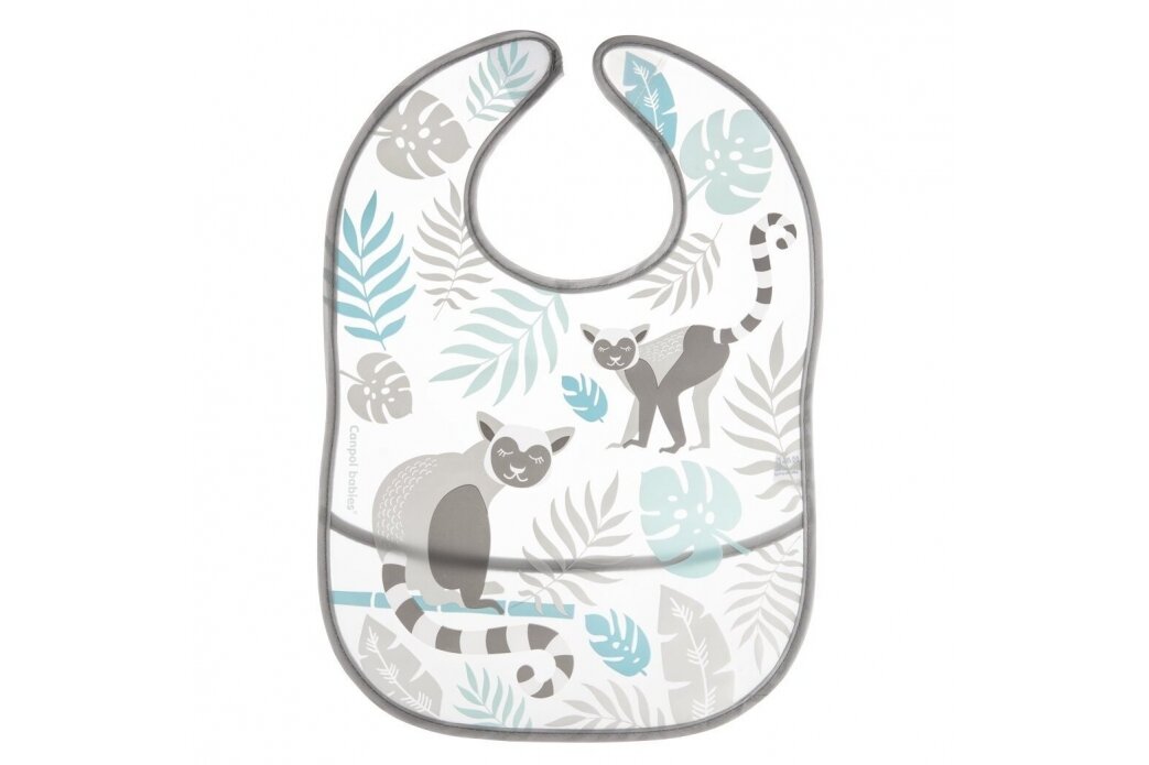 Washable Soft Bib Canpol 9/238 Grey Washable Soft Bib Canpol 9/238 Grey