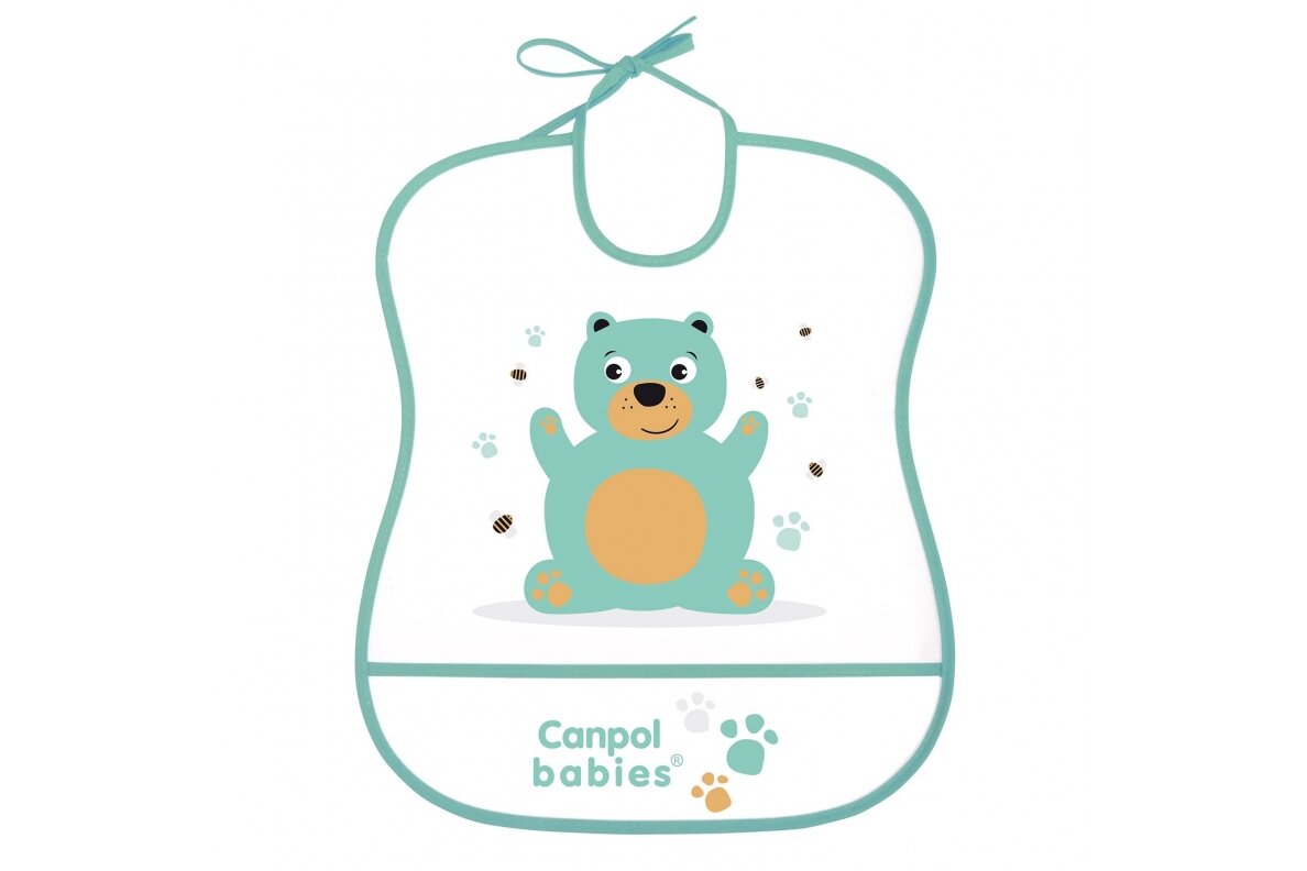 Washable Soft Bib Canpol 2/919 Turquose