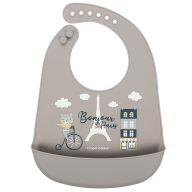 Seilinukas silikoninis Canpol BONJOUR PARIS 74/027 Grey Seilinukas silikoninis Canpol BONJOUR PARIS 74/027 Grey